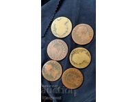 Lot of coins, plaques, watches, and other items