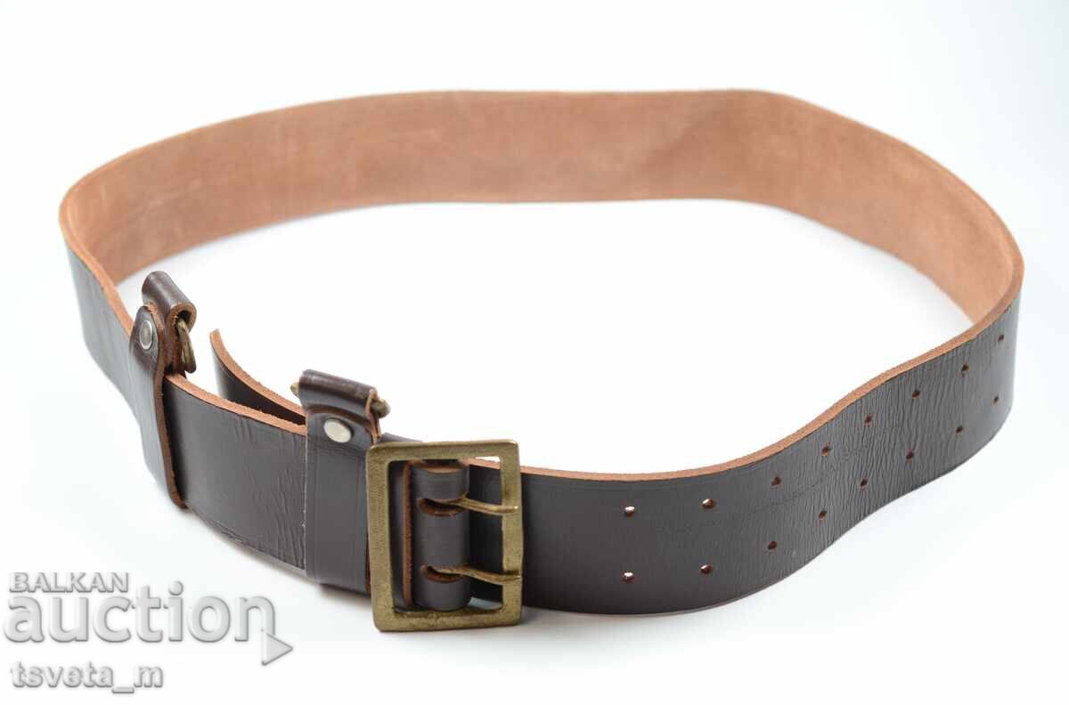 Кожен военен офицерски колан - неупотребяван с цена 25.00 лв. | € 12.78