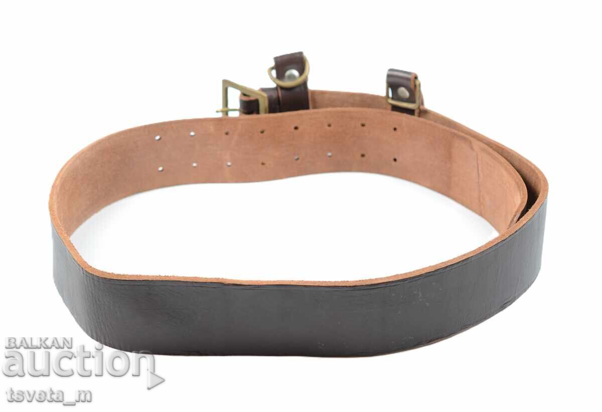 Аукцион Кожен военен офицерски колан - неупотребяван