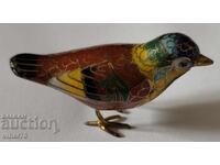 Bronze enameled figure