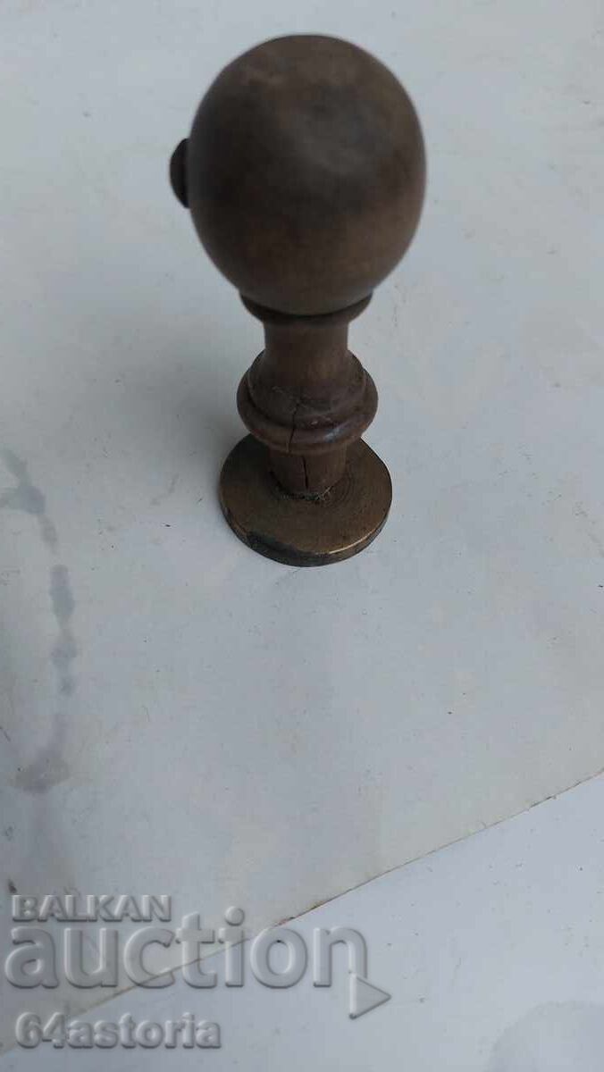 Εκτύπωση, έμβλημα, βασιλικό, ορείχαλκος - 7