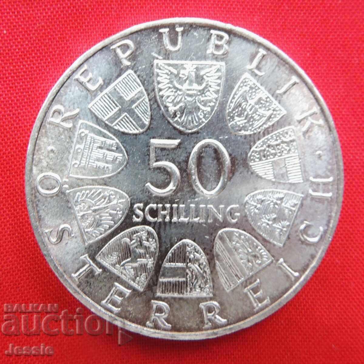50 Shilling Austria Silver 1970 PROOF QUALITY-FOR COLLECTION- 50 Shilling Austria Silver 1970 PROOF QUALITY-FOR COLLECTION-