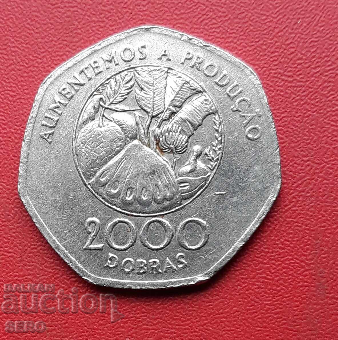 Sao Tome and Principe Islands-2000 dobras 1997