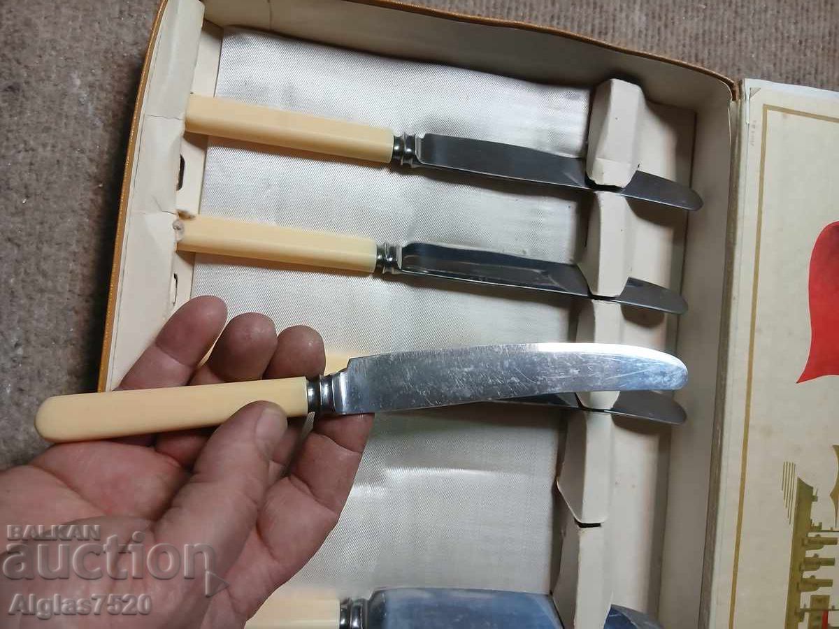 Auction  Stainless steel knife set - Russia
