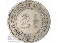 XF Două și jumătate bani 2 și 1/2 1888 god