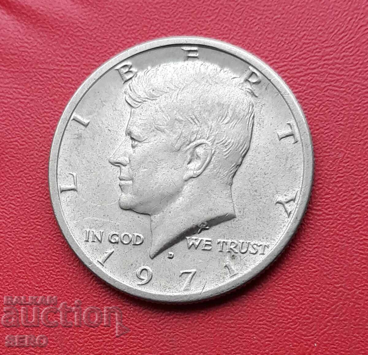 ΗΠΑ-1/2 ΔΟΛΑΡΙΟ 1971 D-Ντένβερ με τιμή 2.01 BGN | € 1.03