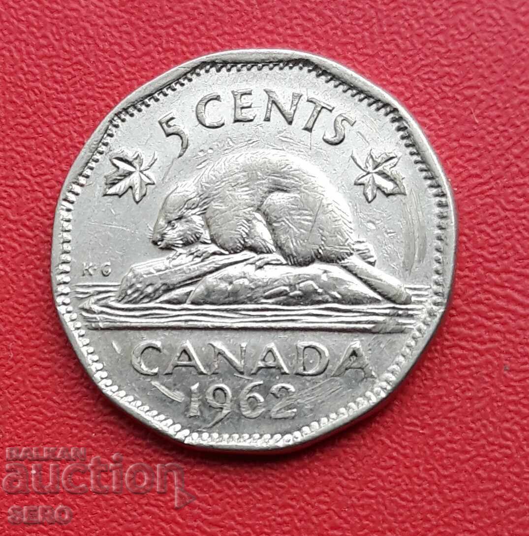 Canada - 5 cenți 1962
