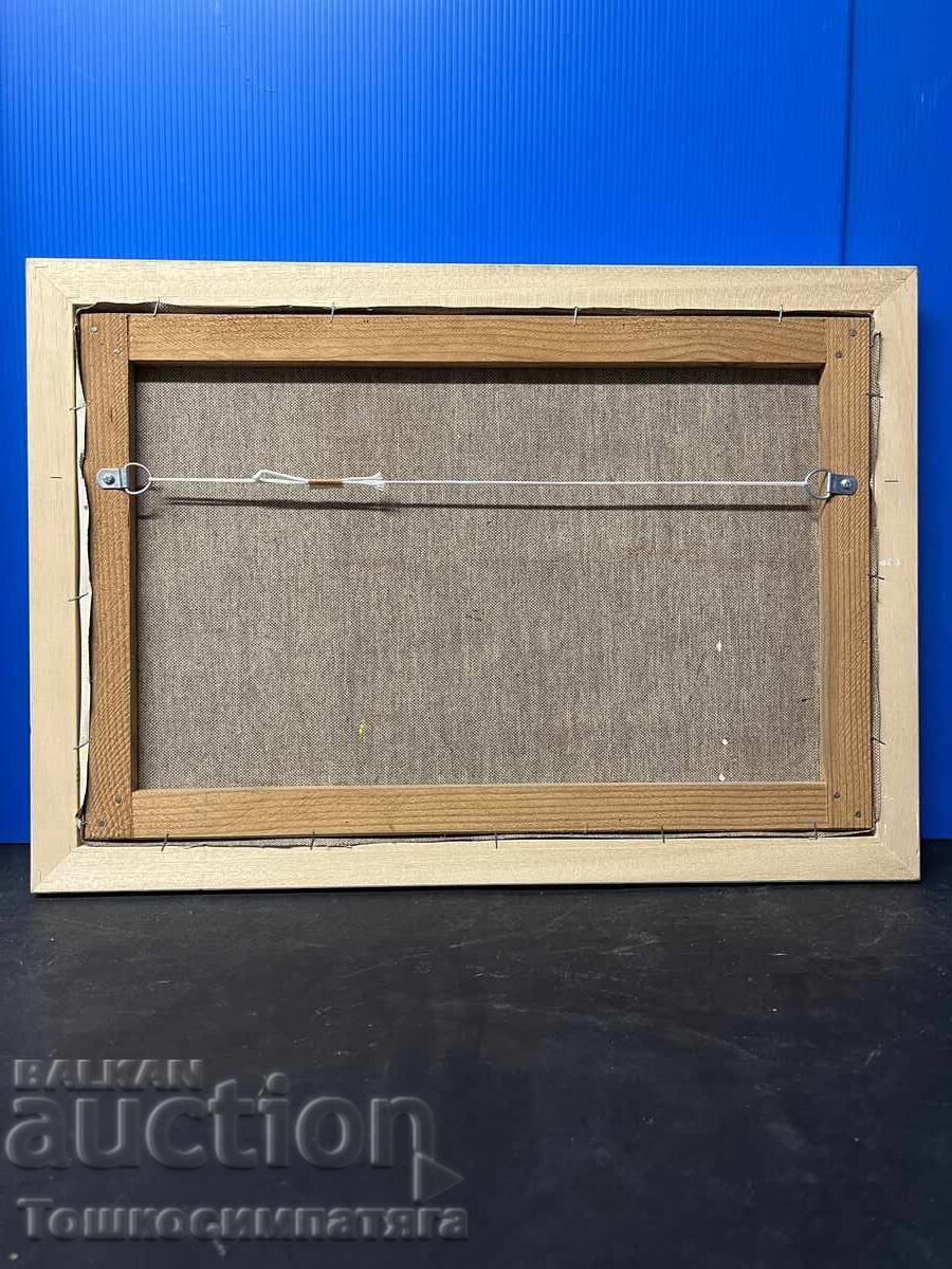 Ελαιογραφία σε καμβά - Θαλασσινό τοπίο, ηλιοβασίλεμα - 7