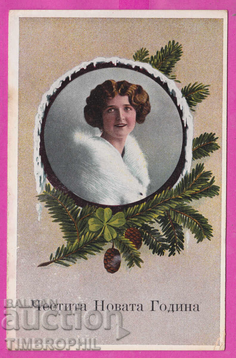 Auction 316803 / Happy New Year 1910-20 Woman No. 2995/3 A Auction 316803 / Happy New Year 1910-20 Woman No. 2995/3 A