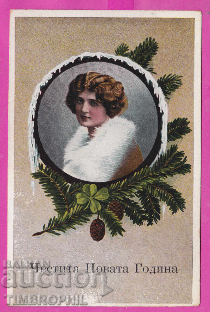 316801 / Честита Ви Нова Година 1910-20 Жена №2995/1 А 316801 / Честита Ви Нова Година 1910-20 Жена №2995/1 А