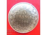 5 Franci 1844 B Franța Argint - Rouen
