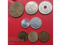 Mixed lot of 8 coins