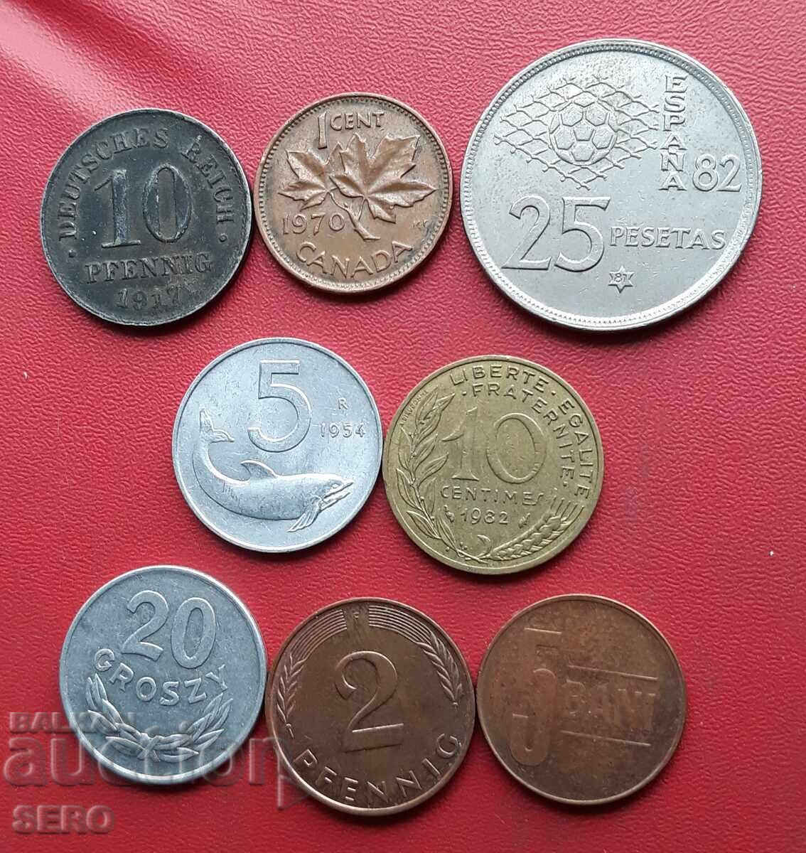 Mixed lot of 8 coins Mixed lot of 8 coins