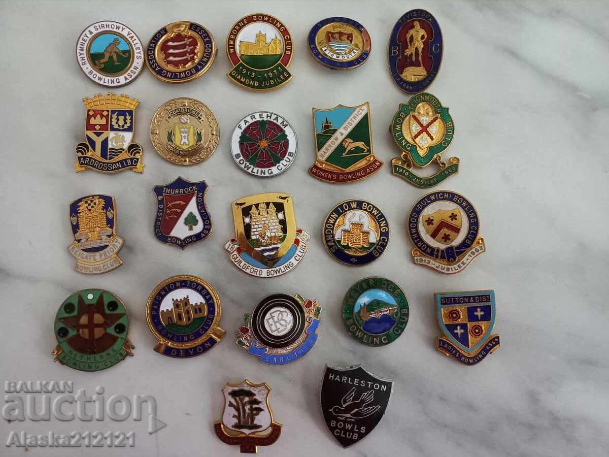 Значки - Боулинг Великобритания - емайл - за ремонт Значки - Боулинг Великобритания - емайл - за ремонт