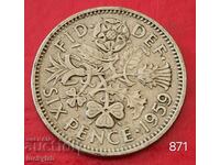 6 pence 1959 - Marea Britanie