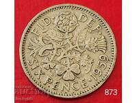 6 πένες 1959 - Μεγάλη Βρετανία