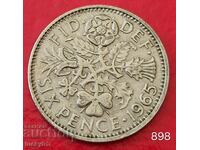 6 pence 1965 - Great Britain