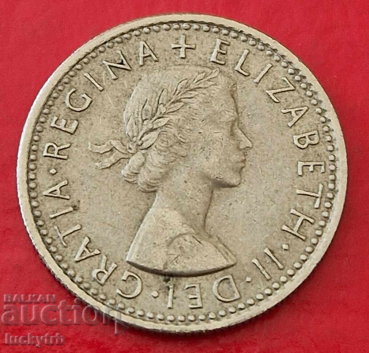 6 пенса 1967 - Великобритания с цена € 0.70 | 1.37 лв.