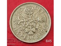 6 πένες 1967 - Ηνωμένο Βασίλειο