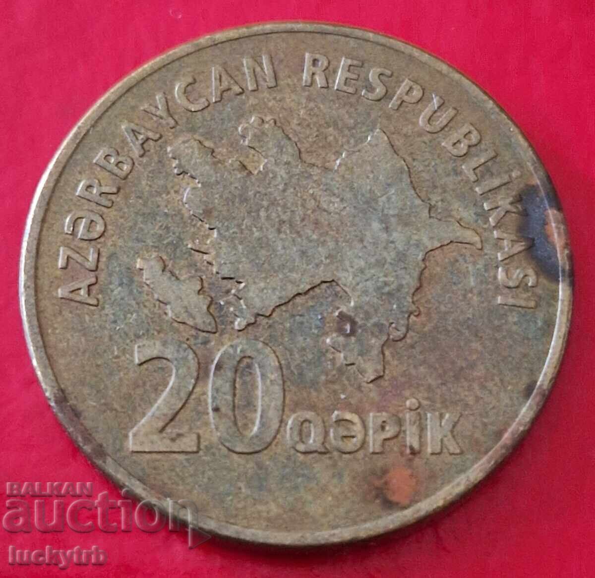 20 qepik 2006 - Azerbaidjan cu preț € 0.60 | 1.17 BGN 20 qepik 2006 - Azerbaidjan cu preț € 0.60 | 1.17 BGN