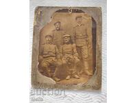 Παλιά φωτογραφία από χαρτόνι, στρατιωτική, Φιλιππούπολη. BZC