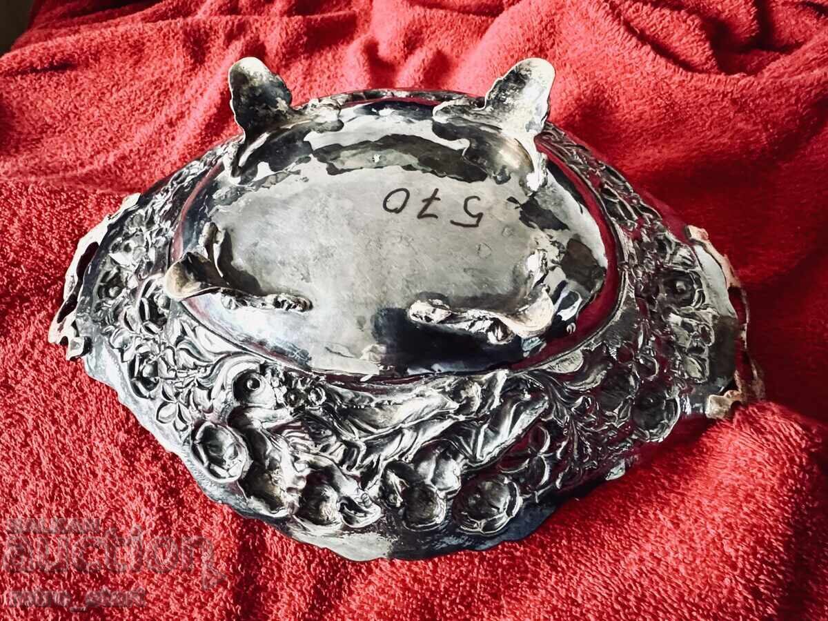 Silver fruit bowl, unique! From 1 st. 570 grams - 8 Silver fruit bowl, unique! From 1 st. 570 grams - 8