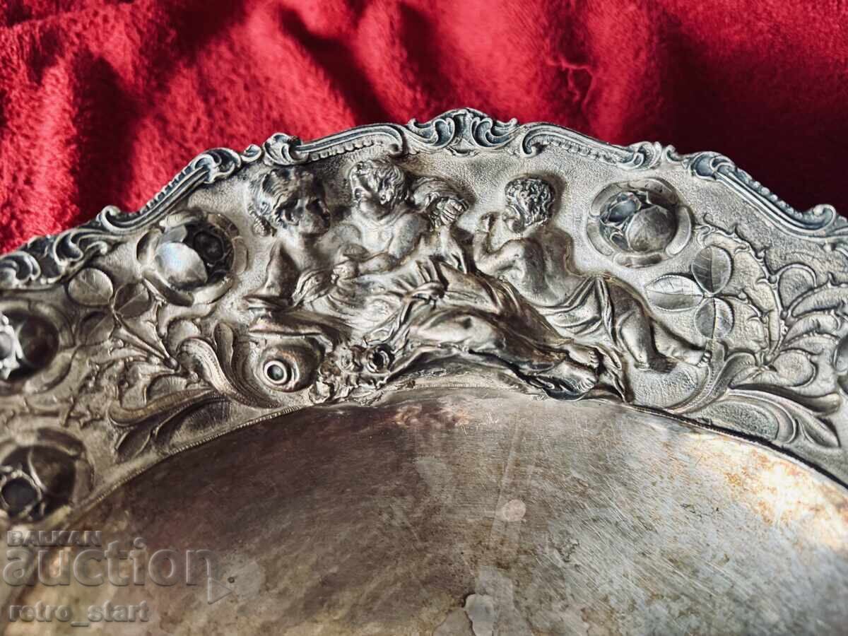 Silver fruit bowl, unique! From 1 st. 570 grams - 11 Silver fruit bowl, unique! From 1 st. 570 grams - 11
