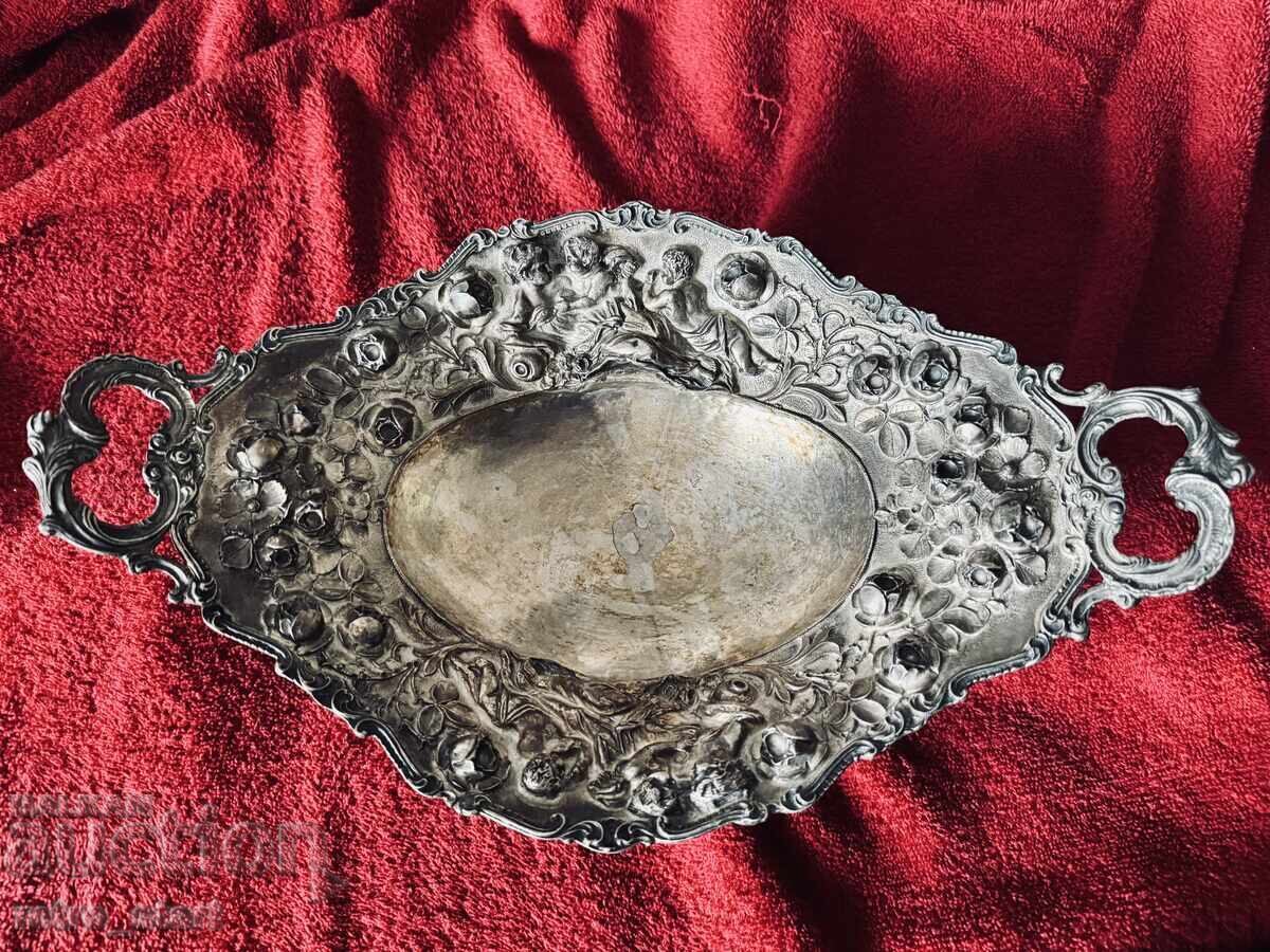 Silver fruit bowl, unique! From 1 st. 570 grams Silver fruit bowl, unique! From 1 st. 570 grams
