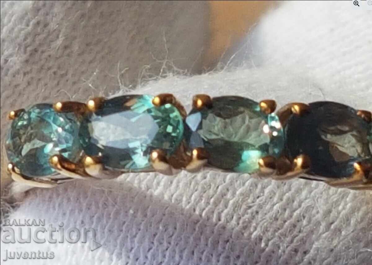 ΧΡΥΣΟ ΔΑΧΤΥΛΙΔΙ ΜΕ ΦΥΣΙΚΑ ΑΛΕΞΑΝΔΡΙΤΗ ΣΕΡΤΙΦΙΚΑΤ με τιμή 1500.00 BGN | € 766.94 ΧΡΥΣΟ ΔΑΧΤΥΛΙΔΙ ΜΕ ΦΥΣΙΚΑ ΑΛΕΞΑΝΔΡΙΤΗ ΣΕΡΤΙΦΙΚΑΤ με τιμή 1500.00 BGN | € 766.94