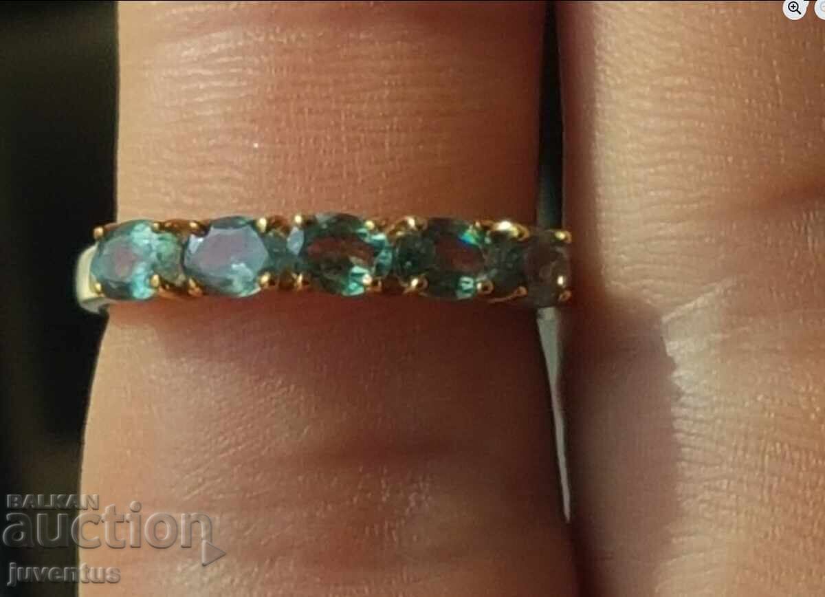 ΧΡΥΣΟ ΔΑΧΤΥΛΙΔΙ ΜΕ ΦΥΣΙΚΑ ΑΛΕΞΑΝΔΡΙΤΗ ΣΕΡΤΙΦΙΚΑΤ - 5 ΧΡΥΣΟ ΔΑΧΤΥΛΙΔΙ ΜΕ ΦΥΣΙΚΑ ΑΛΕΞΑΝΔΡΙΤΗ ΣΕΡΤΙΦΙΚΑΤ - 5