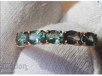 ΧΡΥΣΟ ΔΑΧΤΥΛΙΔΙ ΜΕ ΦΥΣΙΚΑ ΑΛΕΞΑΝΔΡΙΤΗ ΣΕΡΤΙΦΙΚΑΤ