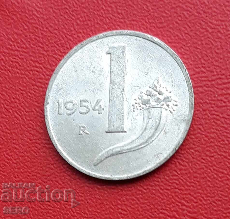 Italy-1 lira 1954 Italy-1 lira 1954