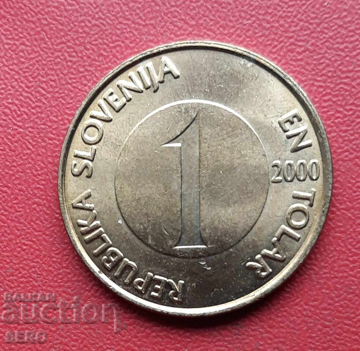 Slovenia - 1 Tolar 2000 with price 0.31 BGN | € 0.16 Slovenia - 1 Tolar 2000 with price 0.31 BGN | € 0.16
