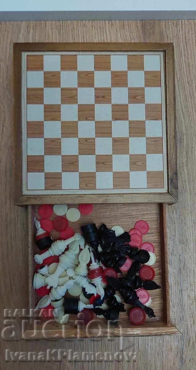 Chess set magnetic for connoisseurs 16cm - 5