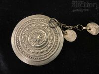 Revival-era silver carved amulet