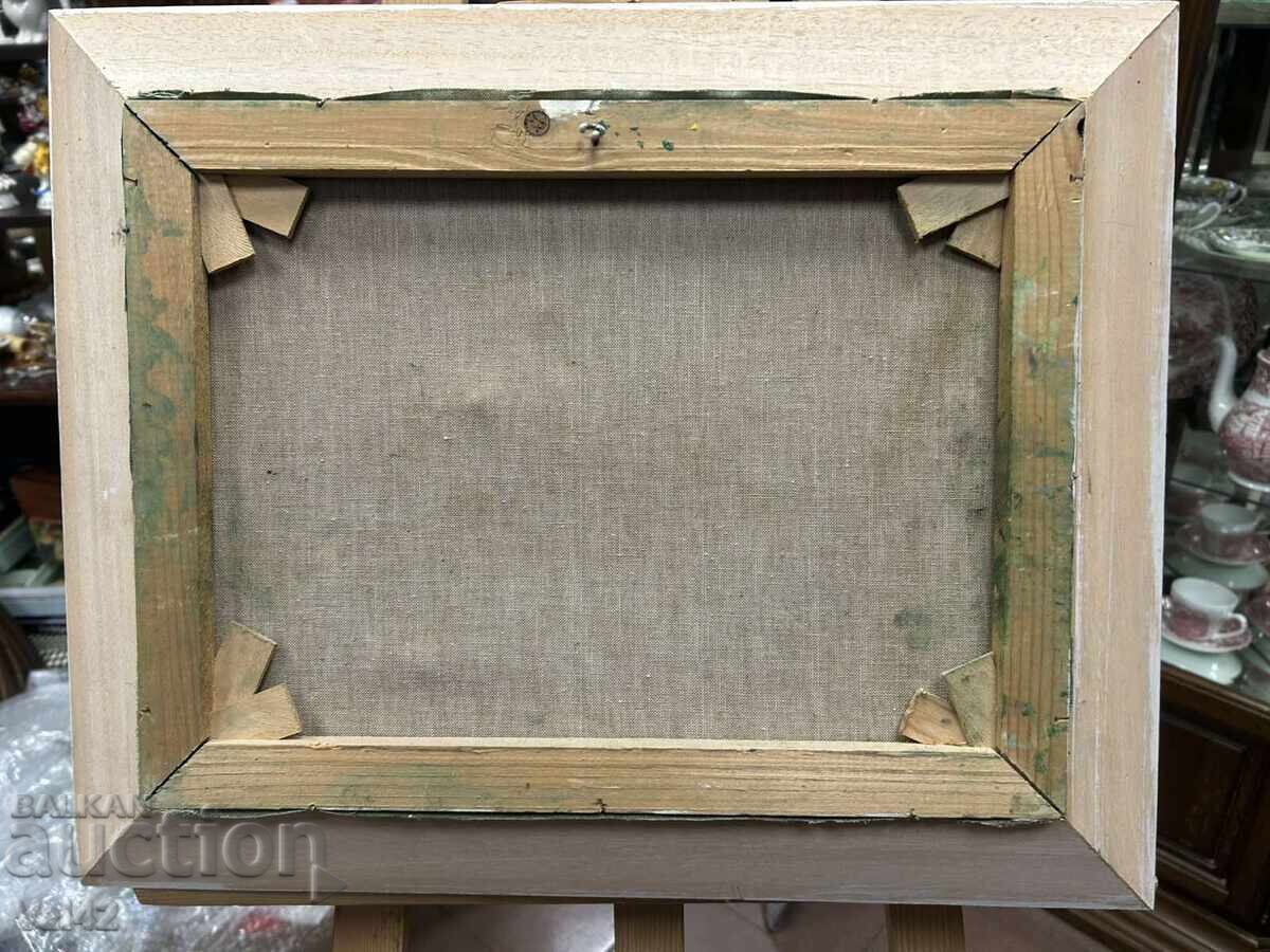 Peisaj cu râu – A. Goselin, 1972, ulei pe pânză - 5 Peisaj cu râu – A. Goselin, 1972, ulei pe pânză - 5