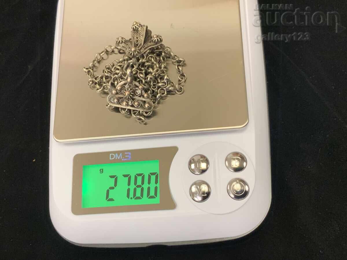 Revival-era jewelry silver filigree clasp button Razlog - 7 Revival-era jewelry silver filigree clasp button Razlog - 7