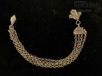 Revival-era jewelry silver filigree clasp button Razlog