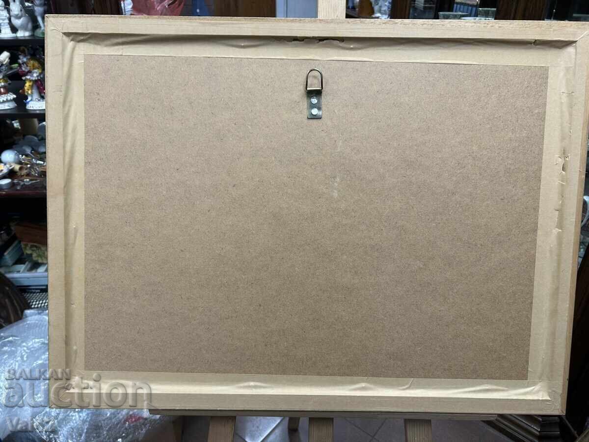 Delivery of "Night Watch" - reproduction, oil on cardboard, 74x54 cm