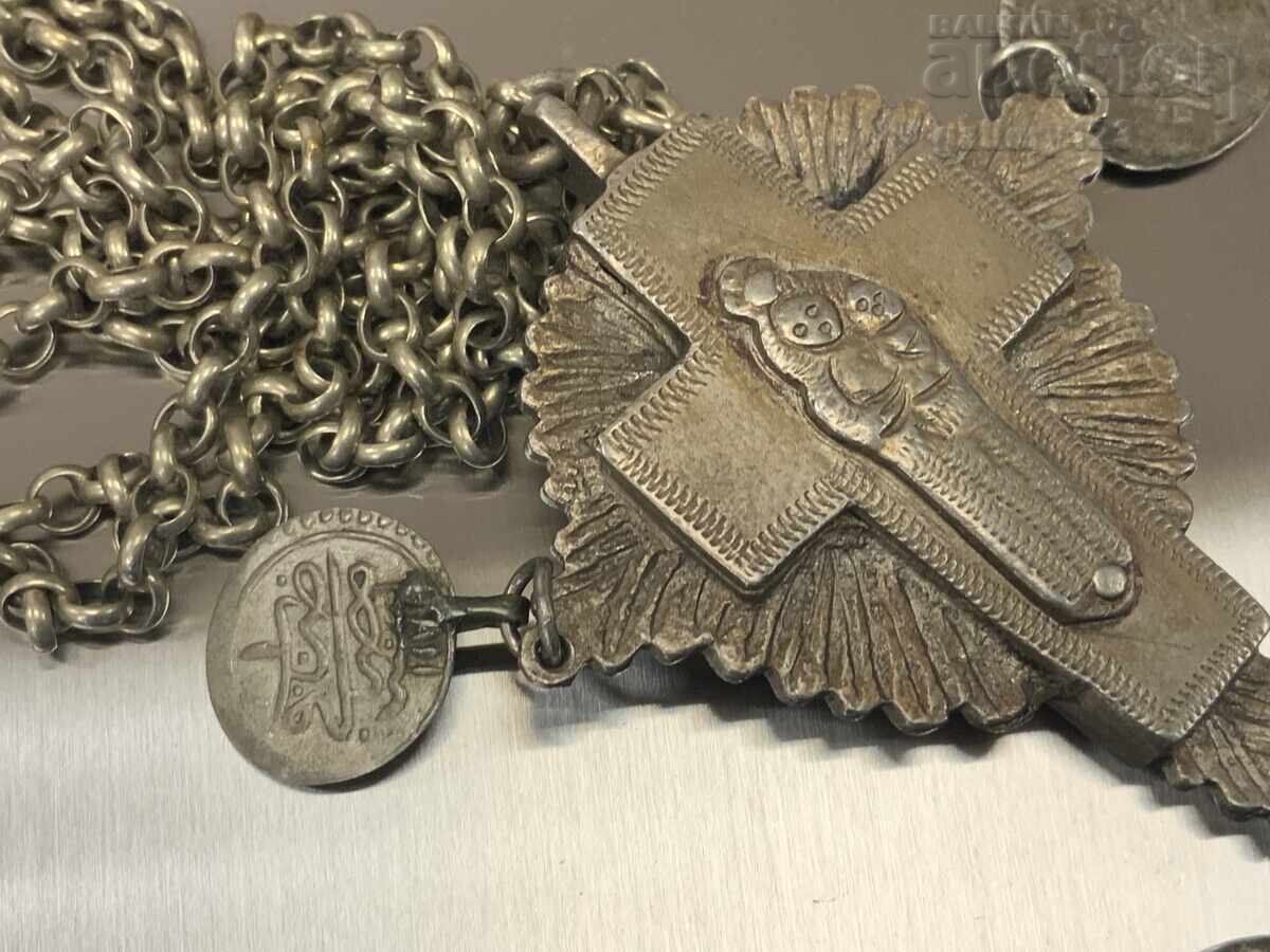 Renaissance double-sided cross Virgin Mary Christ silver cut - 7 Renaissance double-sided cross Virgin Mary Christ silver cut - 7