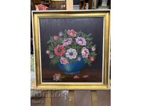 Anemone Bouquet - oil on fiberboard, 44x46 cm