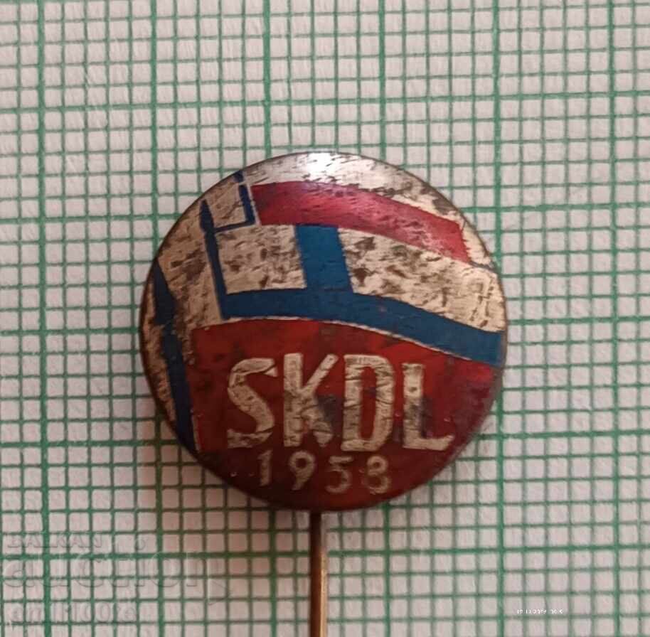 Значка- SKDL Финландска народнодемократична лига