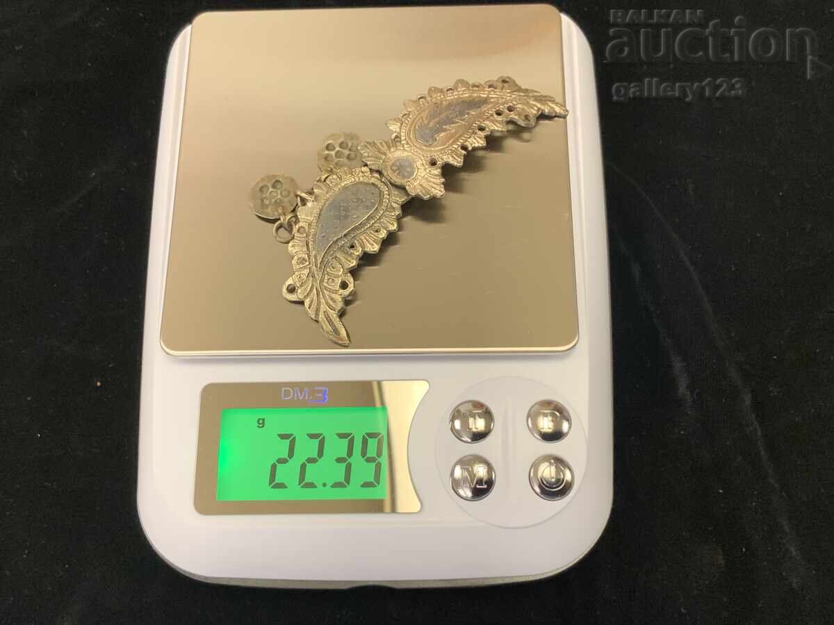 Revival-era jewelry, silver, nielloed - 6 Revival-era jewelry, silver, nielloed - 6