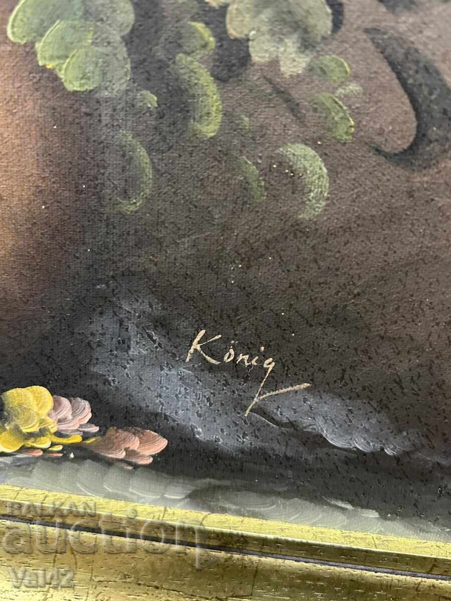 King - Bouquet of flowers, oil on canvas, 73x83 cm with price 76.00 BGN | € 38.86 King - Bouquet of flowers, oil on canvas, 73x83 cm with price 76.00 BGN | € 38.86