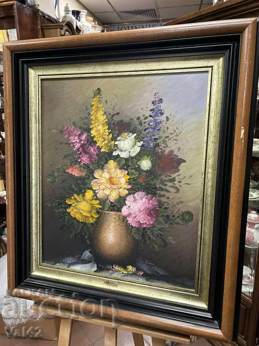 Auction King - Bouquet of flowers, oil on canvas, 73x83 cm Auction King - Bouquet of flowers, oil on canvas, 73x83 cm