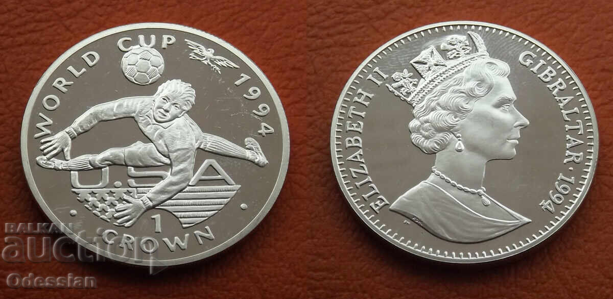 Gibraltar • 1 coroană 1994 • Campionatul Mondial de Fotbal
