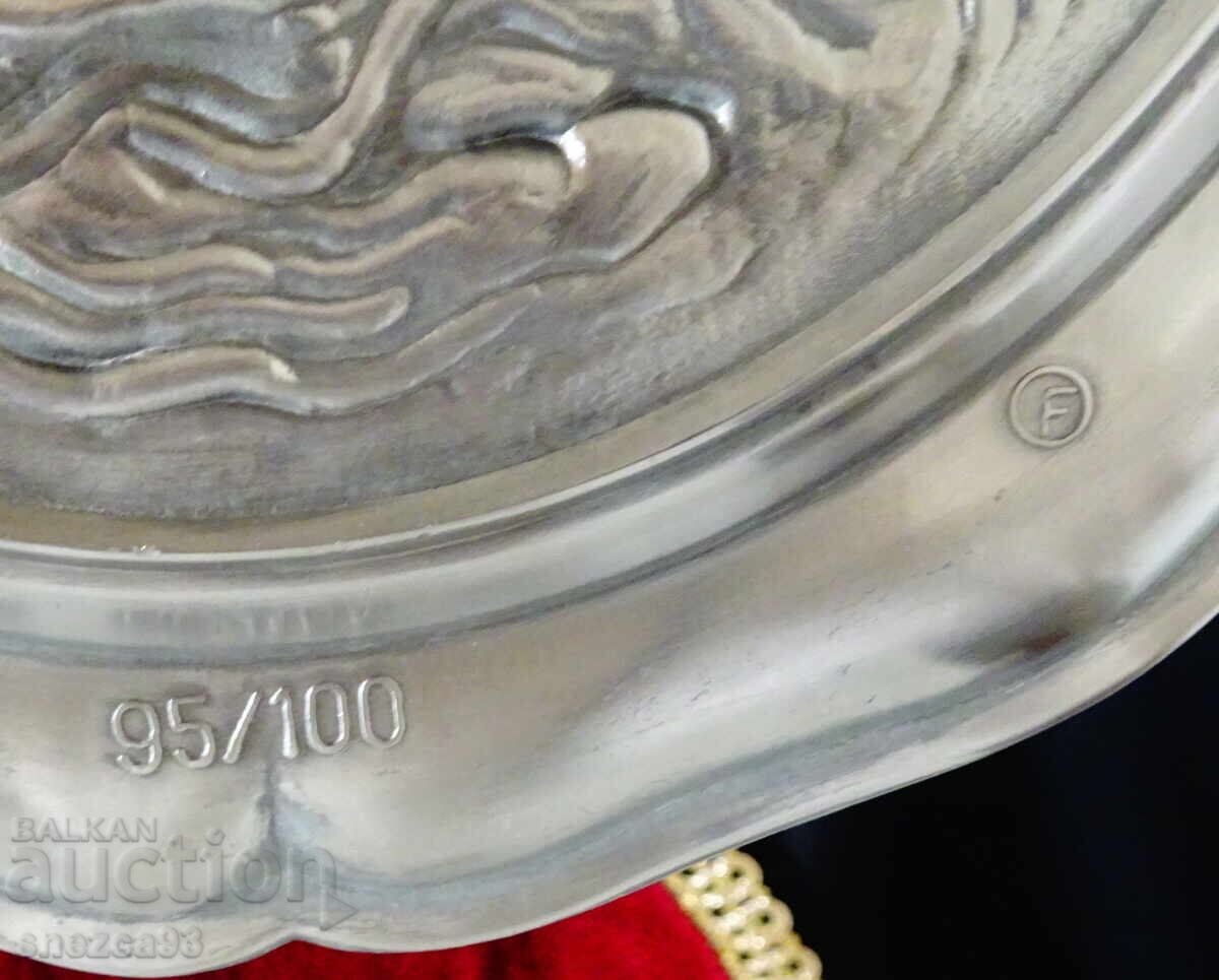 Farfurie de staniu cu Navă, Veler - 6 Farfurie de staniu cu Navă, Veler - 6