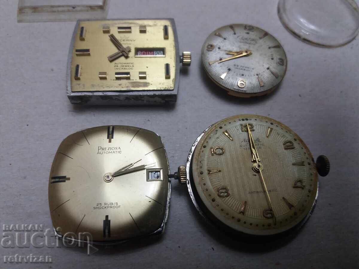 4 ελβετικά μηχανισμοί αυτόματων ρολογιών, ανθεκτικοί, 2 με τιμή 25.00 BGN | € 12.78 4 ελβετικά μηχανισμοί αυτόματων ρολογιών, ανθεκτικοί, 2 με τιμή 25.00 BGN | € 12.78