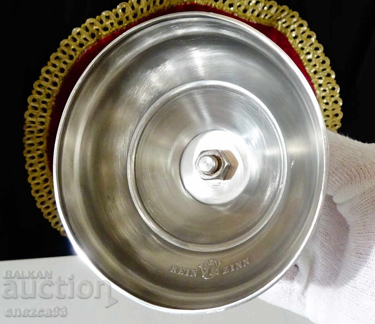 Калаен свещник с дръжка. - 6