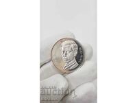 Silver Jubilee Coin 5 Leva 1978 Peyo Yavorov